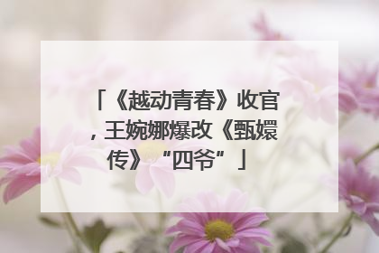 《越动青春》收官，王婉娜爆改《甄嬛传》“四爷”
