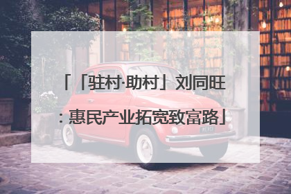 「驻村·助村」刘同旺：惠民产业拓宽致富路