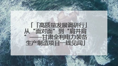 「高质量发展调研行」从“面对面”到“肩并肩”——甘肃全利电力装备生产制造项目一线见闻