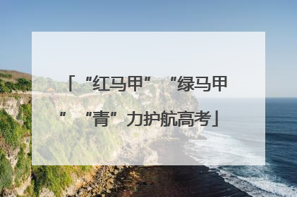 “红马甲”“绿马甲”“青”力护航高考