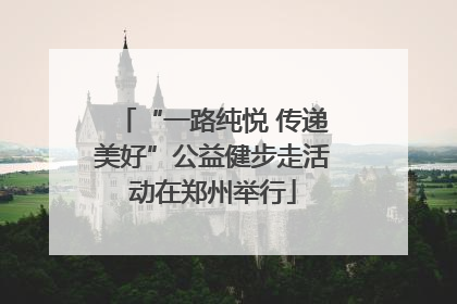 “一路纯悦 传递美好”公益健步走活动在郑州举行