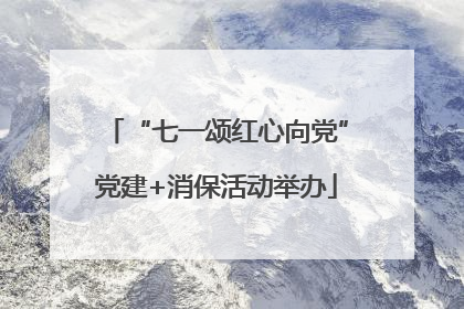 “七一颂红心向党”党建+消保活动举办