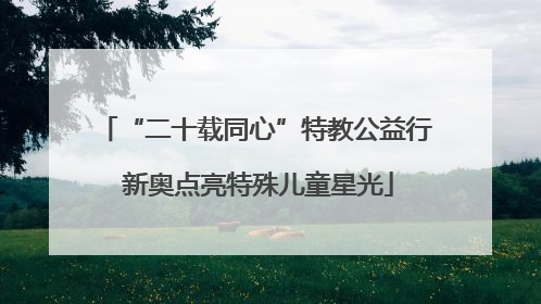 “二十载同心”特教公益行 新奥点亮特殊儿童星光