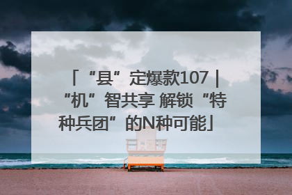 “县”定爆款107｜“机”智共享 解锁“特种兵团”的N种可能