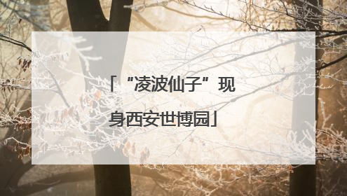 “凌波仙子”现身西安世博园