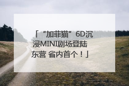 “加菲猫”6D沉浸MINI剧场登陆东营 省内首个！