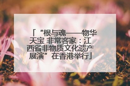 “根与魂——物华天宝 非常客家：江西省非物质文化遗产展演”在香港举行