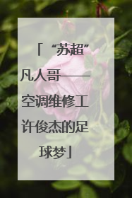 “苏超”凡人哥——空调维修工许俊杰的足球梦