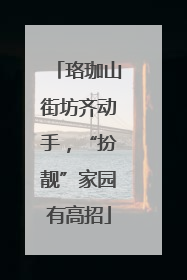 珞珈山街坊齐动手，“扮靓”家园有高招