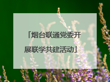 烟台联通党委开展联学共建活动