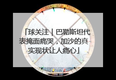 球关注｜巴勒斯坦代表掩面痛哭，加沙的真实现状让人痛心