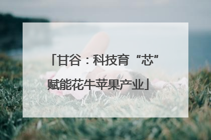甘谷：科技育“芯”赋能花牛苹果产业