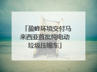 盈峰环境交付马来西亚首批纯电动垃圾压缩车
