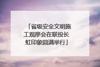 省级安全文明施工观摩会在联投长虹印象圆满举行