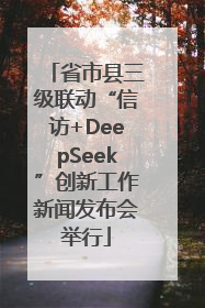 省市县三级联动“信访+DeepSeek”创新工作新闻发布会举行