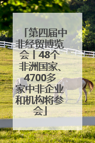 第四届中非经贸博览会丨48个非洲国家、4700多家中非企业和机构将参会