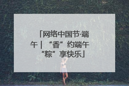 网络中国节·端午｜“香”约端午 “粽”享快乐