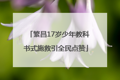 繁昌17岁少年教科书式施救引全民点赞