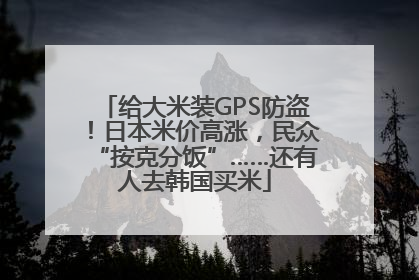 给大米装GPS防盗！日本米价高涨，民众“按克分饭”……还有人去韩国买米