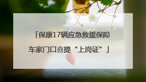 保康17辆应急救援保障车家门口喜提“上岗证”