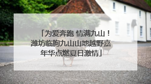 为爱奔跑 情满九山！潍坊临朐九山山地越野嘉年华点燃夏日激情