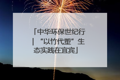 中华环保世纪行｜“以竹代塑”生态实践在宜宾