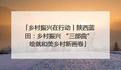 乡村振兴在行动丨陕西蓝田：乡村振兴 “三部曲” 绘就和美乡村新画卷