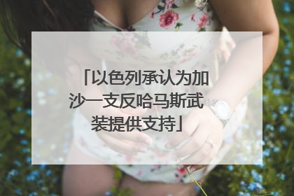 以色列承认为加沙一支反哈马斯武装提供支持