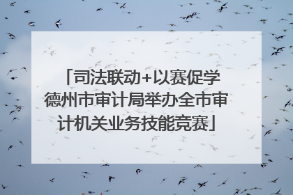司法联动+以赛促学 德州市审计局举办全市审计机关业务技能竞赛