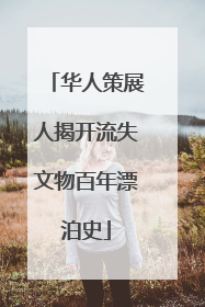 华人策展人揭开流失文物百年漂泊史