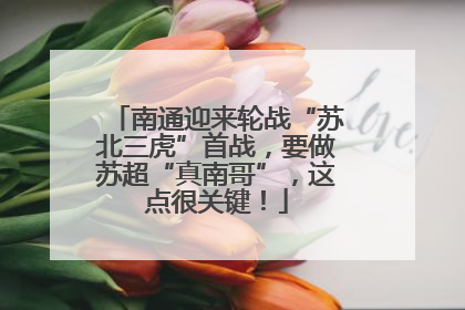 南通迎来轮战“苏北三虎”首战，要做苏超“真南哥”，这点很关键！