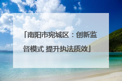 南阳市宛城区：创新监督模式 提升执法质效