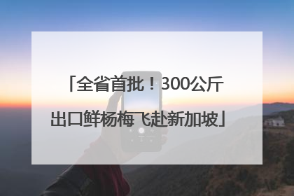 全省首批！300公斤出口鲜杨梅飞赴新加坡