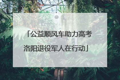 公益顺风车助力高考洛阳退役军人在行动