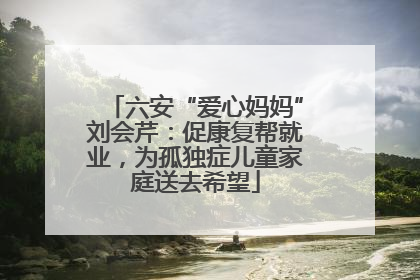 六安“爱心妈妈”刘会芹：促康复帮就业，为孤独症儿童家庭送去希望