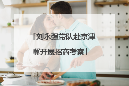 刘永强带队赴京津冀开展招商考察