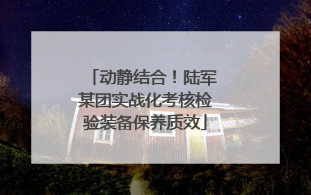 动静结合！陆军某团实战化考核检验装备保养质效