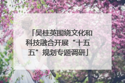 吴桂英围绕文化和科技融合开展“十五五”规划专题调研
