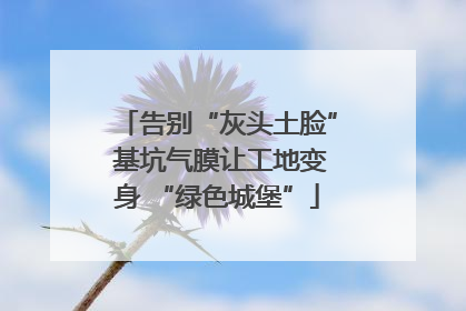 告别“灰头土脸” 基坑气膜让工地变身 “绿色城堡”