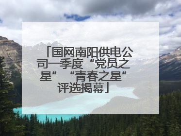 国网南阳供电公司一季度“党员之星”“青春之星”评选揭幕