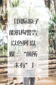 国际原子能机构警告以色列 以媒：“前所未有”