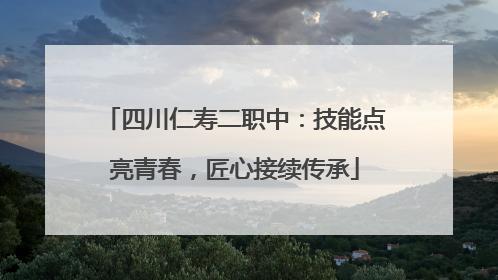 四川仁寿二职中：技能点亮青春，匠心接续传承