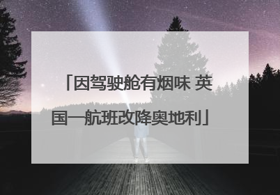 因驾驶舱有烟味 英国一航班改降奥地利