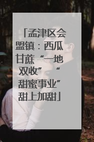 孟津区会盟镇：西瓜甘蔗“一地双收” “甜蜜事业”甜上加甜