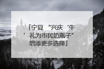 宁夏 “兴庆‘牛’礼为市民奶瓶子”增添更多选择
