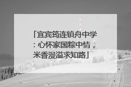 宜宾筠连镇舟中学：心怀家国粽中情，米香漫溢求知路