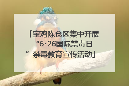 宝鸡陈仓区集中开展“6･26国际禁毒日”禁毒教育宣传活动