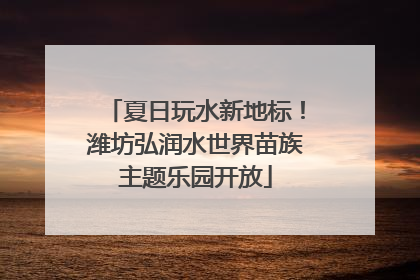 夏日玩水新地标！潍坊弘润水世界苗族主题乐园开放