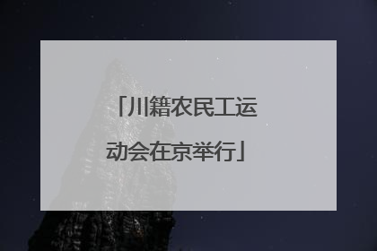 川籍农民工运动会在京举行