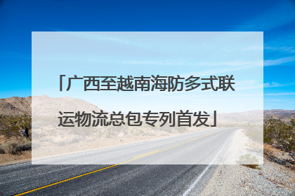 广西至越南海防多式联运物流总包专列首发